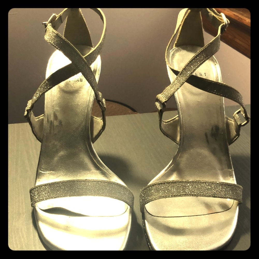 Stuart Weizmann silver sandals